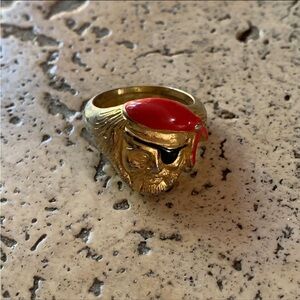 Vintage 90s Disney Pirates of the Caribbean Gold Ring Disneyland Pieces of Eight